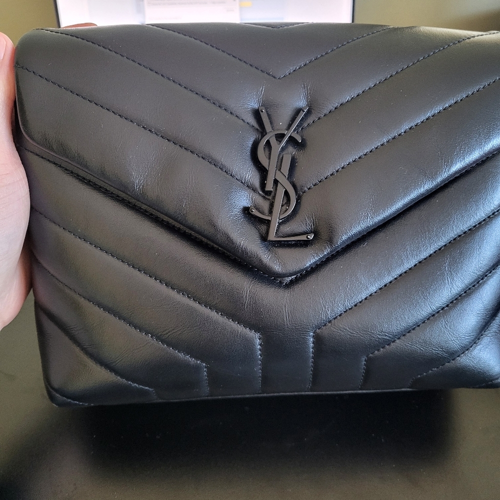 authentic ysl quilted leather Small lou lou Bag - Picture 11 of 16